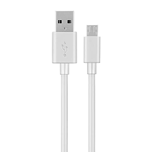 White micro USB lead