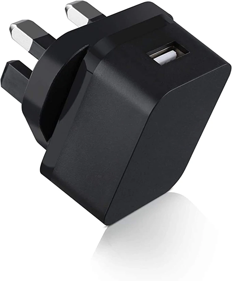 Black 3 pin plug charger accessory