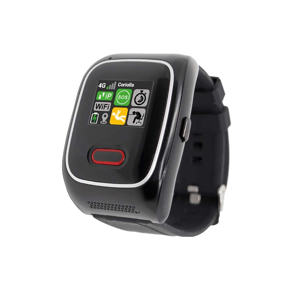 Wi-Fi enabled lone worker Safety Watch device with GPS and advanced location technology
