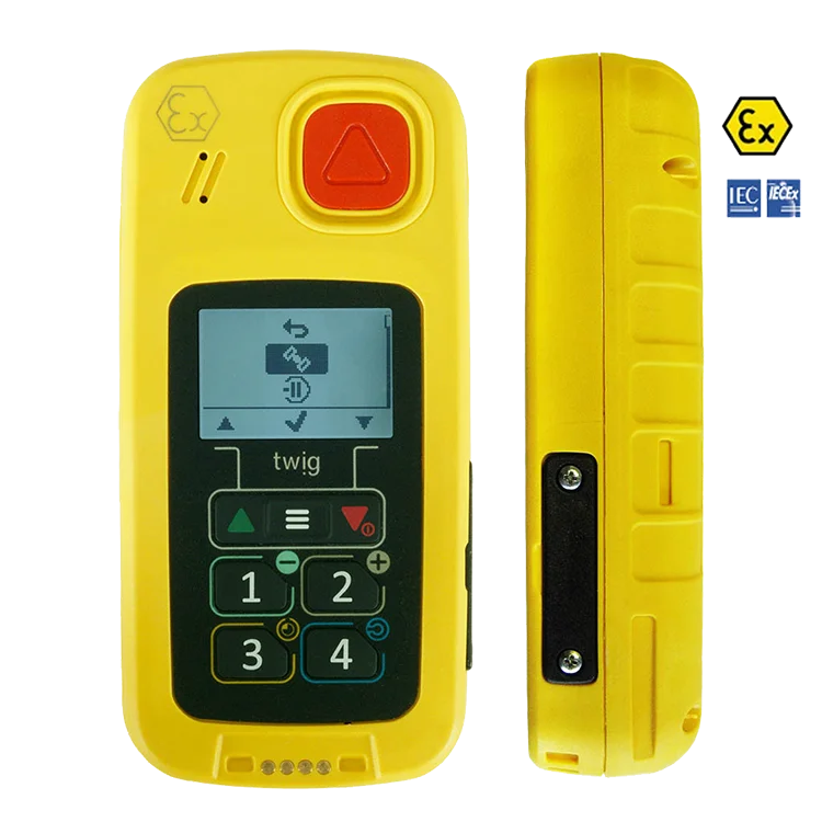 Intrinsically safe Twig One ATEX lone worker safety device for hazardous areas