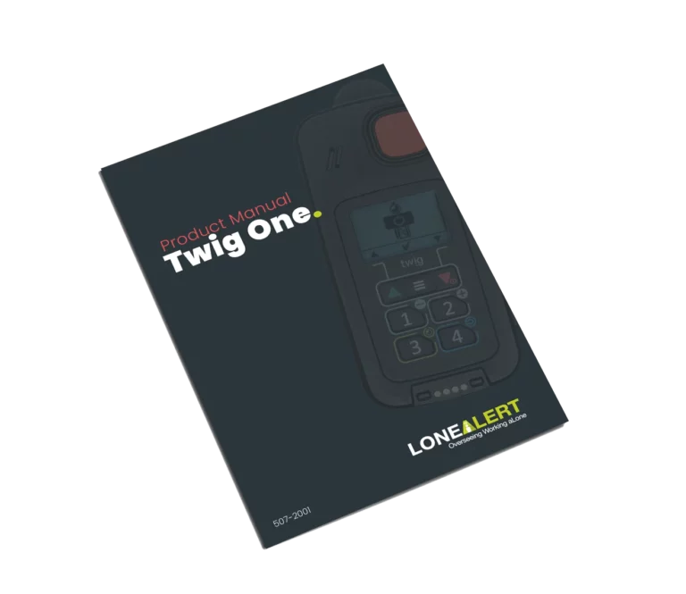 LONEALERT product manual for the Twig One device